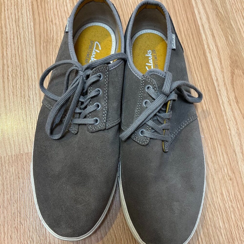 Clark's Men's Casual Lace Shoes - 11.5 - Grey